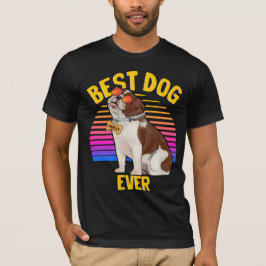 Bästa engelska Bulldog Hund någonsin Retro T-Shirt