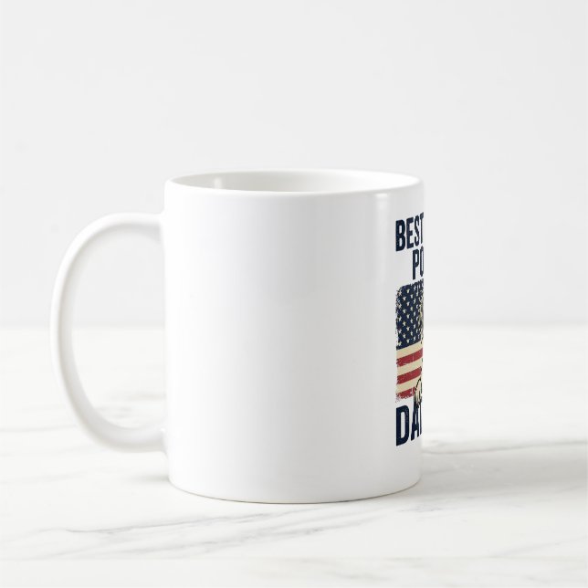 Bästa engelska pointer pappa någonsin Patriotisk h Kaffemugg (Vänster)