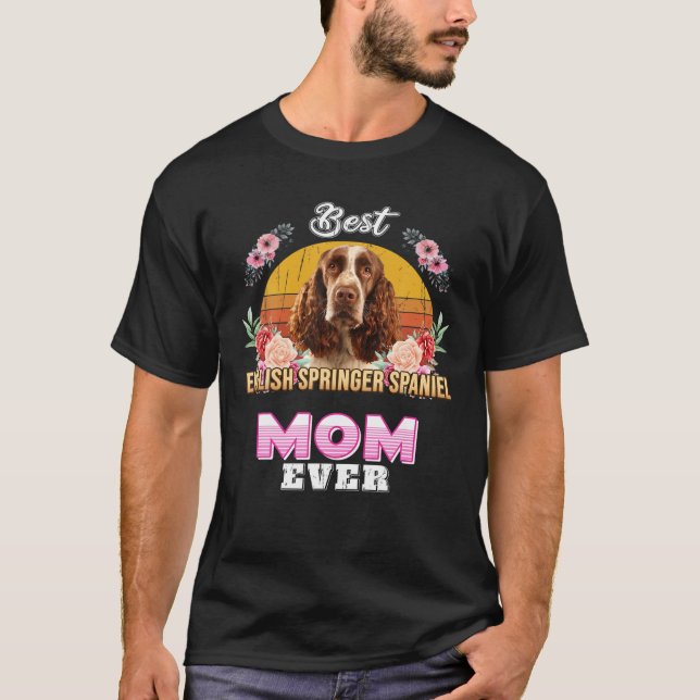 Bästa engelska Springer Spain Mamma Now Mors dag T Shirt (Framsida)
