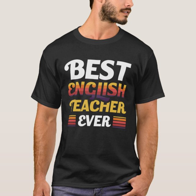Bästa engelsklärare någonsin t shirt (Framsida)