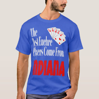 Bästa Euchre-spelare-Komen från Indiana Funny Ga T Shirt