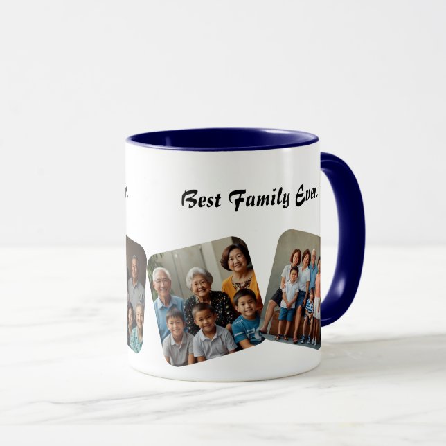 Bästa familjen någonsin-Personligen Photo Mugg (Framsida höger)