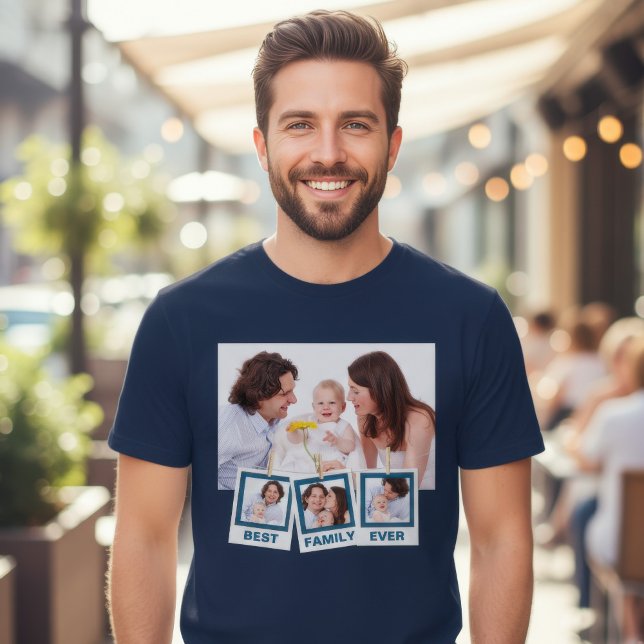 Bästa familjens någonsin-Anpassningsbar Instagram  T Shirt (Skapare uppladdad)