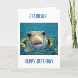 BÄSTA FÅNGST AV DAGEN **GRANDSONS BIRTHDAY** KORT
