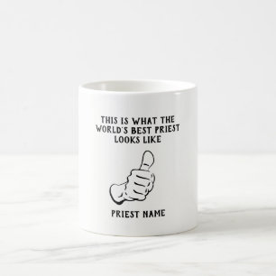 BÄSTA Fantastisk nummer 1, världens bästa Priest G Kaffemugg