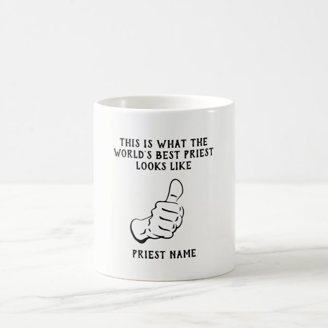 BÄSTA Fantastisk nummer 1, världens bästa Priest G Kaffemugg (Center)