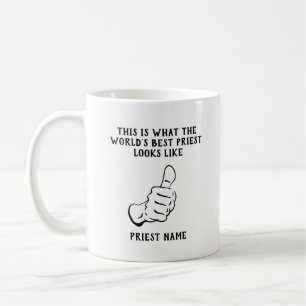 BÄSTA Fantastisk nummer 1, världens bästa Priest G Kaffemugg