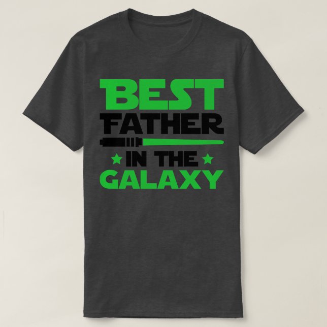 Bästa Far i Galaxy T Shirt (Design framsida)