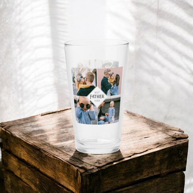 Bästa Far någonsin, 8 fotoglas Glaskopp (Skapare uppladdad)