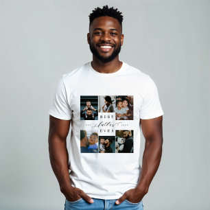 Bästa Far någonsin Fars dag 6 Fotokollage T Shirt