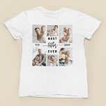 Bästa Far någonsin - Fars dag fotokollage T Shirt<br><div class="desc">Fira pappa med "Bästa Far någonsin" Fars dag Photo Collage T-Shirt, en perfekt blandning av känslor och stil. Den här t-shirt-anpassningsbarna har ett vackert arrangerat fotokollage som gör att du kan visa omhuldade minnen och speciella ögonblick som du tillbringat med pappa. Kollaget omger det hjärtliga budskapet "Bästa Far någonsin" som...</div>