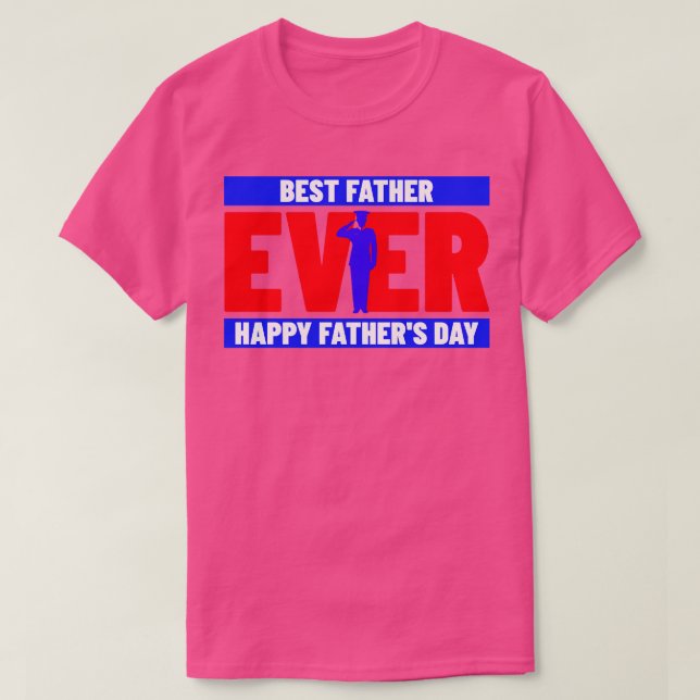 Bästa Far någonsin-militären T Shirt (Design framsida)