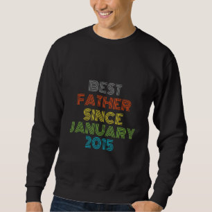 Bästa Far sedan januari 2015 Coola Lång Ärmad Tröja
