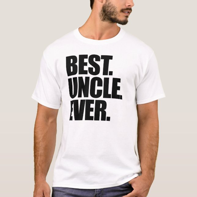 Bästa farbror Aldrig T-shirt (Framsida)