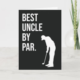 Bästa Farbror Av Par Roliga Golfkort Humor Golfare Kort