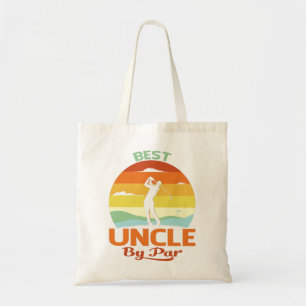 Bästa farbror by Par Fars dag Golf Shirt Gift Tygkasse