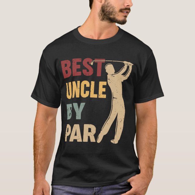 Bästa farbror by Par Funny Golf T Shirt (Framsida)