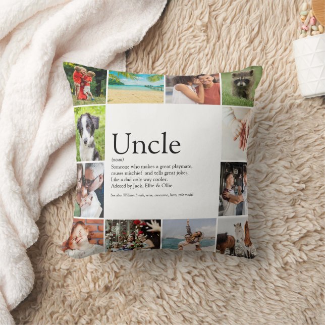 Bästa farbror Funcle Definition 12 Photo Roligt Kudde (Filt)