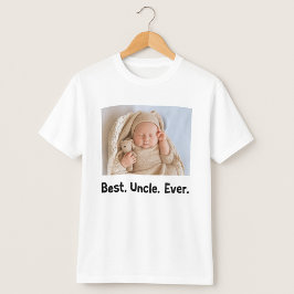 Bästa farbror någonsin-Anpassningsbar Photo T Shirt