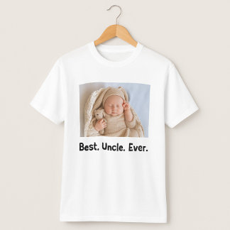 Bästa farbror någonsin-Anpassningsbar Photo T Shirt