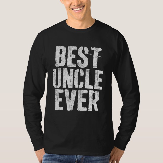 Bästa farbror någonsin Fars dag Gift T Shirt (Framsida)