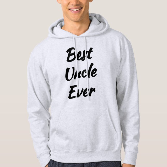 Bästa farbror någonsin (Gåva till min farbror) Hoodie (Framsida)