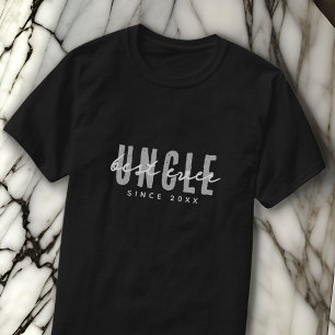 Bästa farbror någonsin Modern Elegant Simple Fars  T Shirt