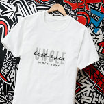Bästa farbror någonsin Modern Elegant Simple Fars  T Shirt<br><div class="desc">Denna enkla och moderna utformning består av sanserif-typografi.</div>