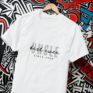 Bästa farbror någonsin Modern Elegant Simple Fars T Shirt