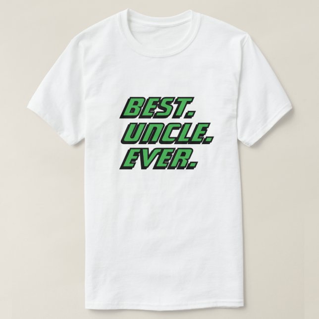 Bästa farbror någonsin Modern Racing T Shirt (Design framsida)