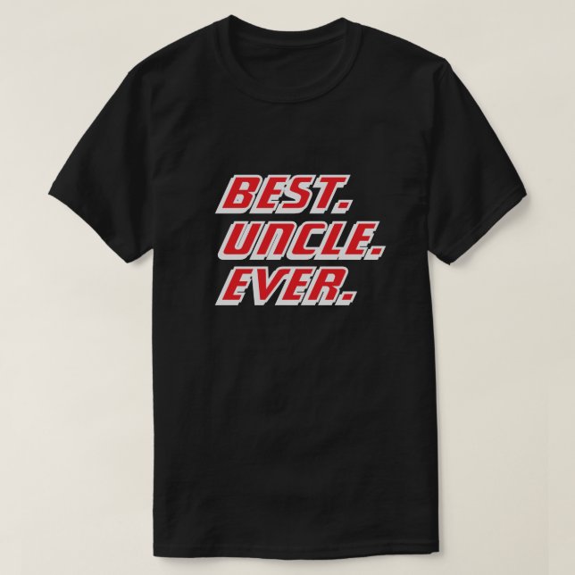 Bästa farbror någonsin Modern Racing T Shirt (Design framsida)