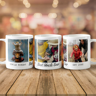 Bästa farbror någonsin-Personlig Photo Collage Kaffemugg