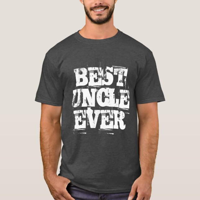 Bästa farbror någonsin Rustic T-Shirt (Framsida)