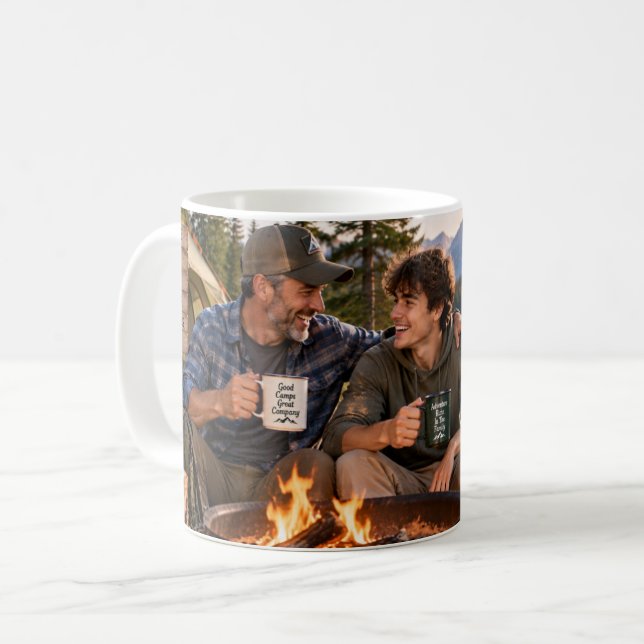 Bästa Farbror Någonstins Campingäventyrskopp Kaffemugg (Framsida vänster)