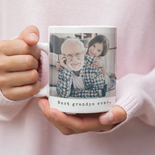 Bästa farfar Aldrifar Grandfather Fullt Photo Kaffemugg
