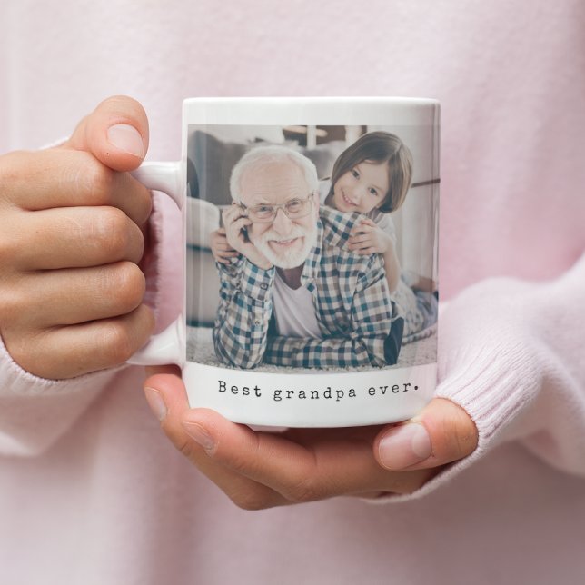 Bästa farfar Aldrifar Grandfather Fullt Photo Kaffemugg (Skapare uppladdad)