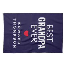 Bästa farfar Aldrig Heart Namn White Navy