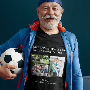 Bästa farfar Aldrig kärlek du har fotokollage svar T Shirt