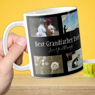 Bästa farfar Aldrig Photo Collage White Kaffemugg