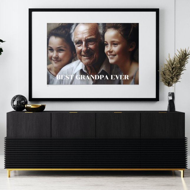 Bästa farfar-Anpassningsbar Fototryck (Skapare uppladdad)