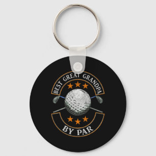 Bästa farfar av Par Golfälskare Sports Pappa Nyckelring