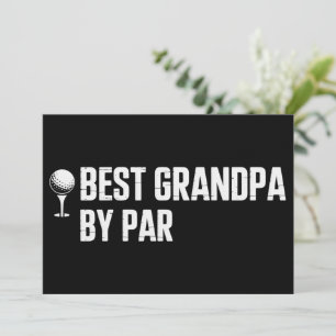 Bästa farfar av Par Golfpresent Humor Sarcasm Roli Inbjudningar