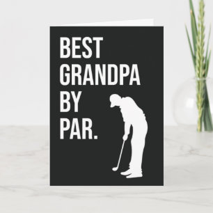 Bästa farfar av Par Roliga golfkort för golfare Kort
