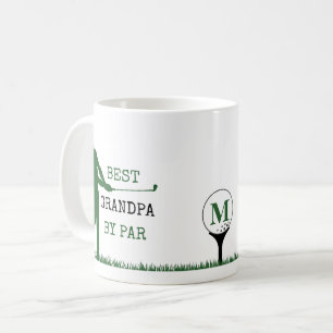 BÄSTA FARFAR BY PAR Monogram Golfspelare Kaffemugg