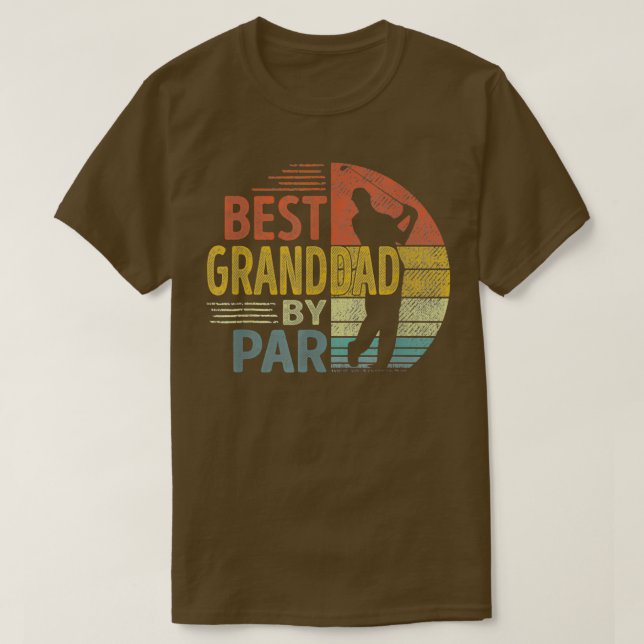 Bästa farfar efter Par Far39s Day Golf Gift Grand T Shirt (Design framsida)
