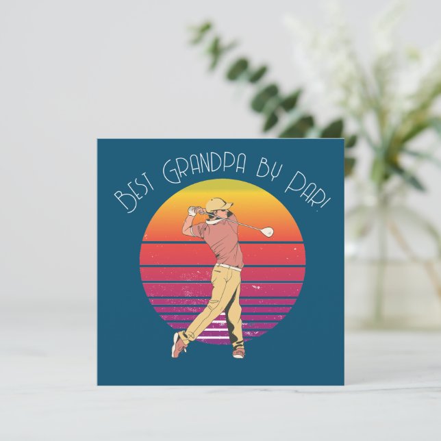 Bästa farfar efter Par Fars dag Helgdag Card Julkort (Stående Fram)