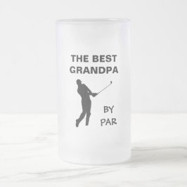 Bästa farfar efter Par Golf Granddad Golfer Pun Frostat Ölglas