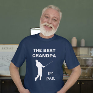 Bästa farfar efter Par Golf Granddad Golfer Pun T Shirt