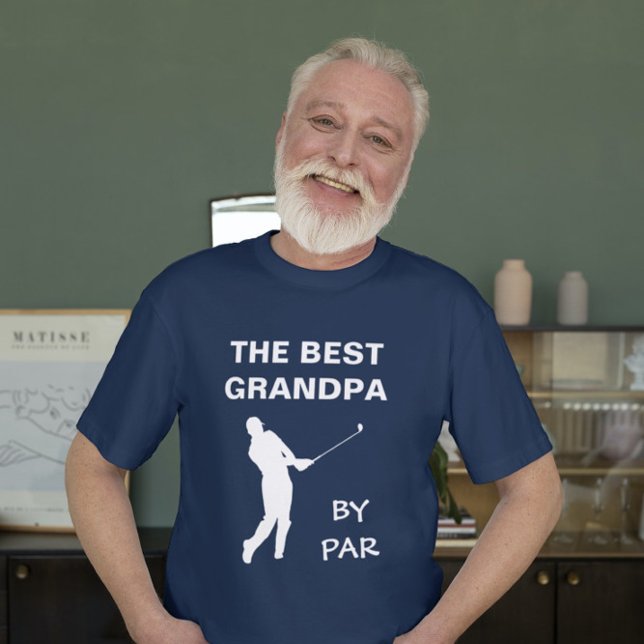 Bästa farfar efter Par Golf Granddad Golfer Pun T Shirt (Skapare uppladdad)
