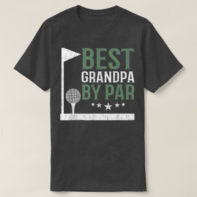 Bästa farfar efter pars Golf Älskare Far Day PAPPA T Shirt (Design framsida)